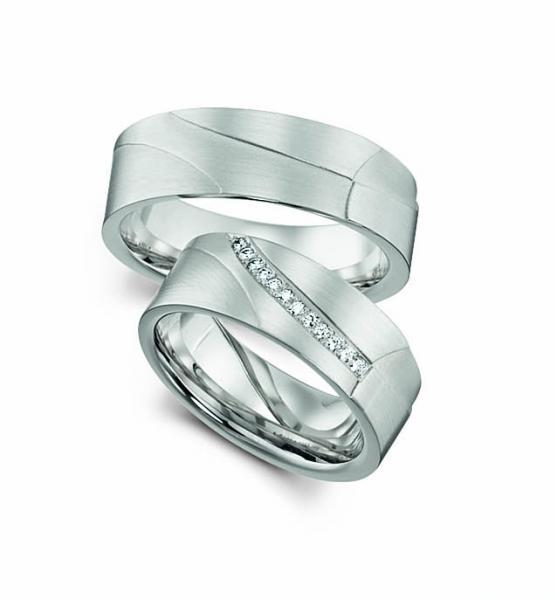 Trauringe Weissgold von Fischer 0605438/070